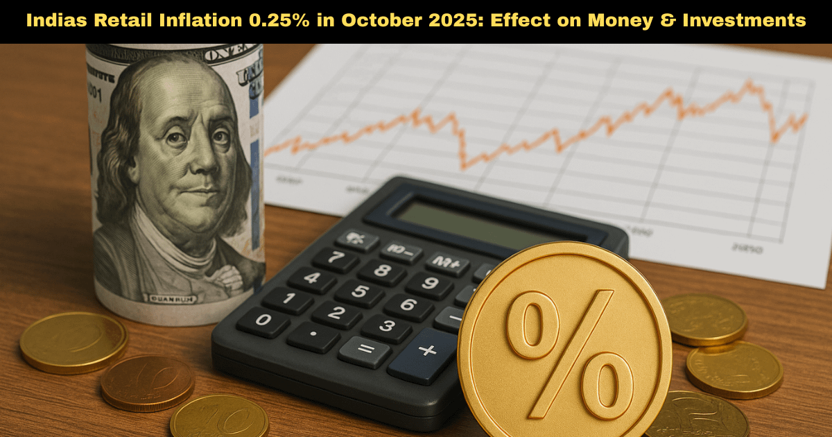 Indias Retail Inflation 0.25% in October 2025: Effect on Money & Investments