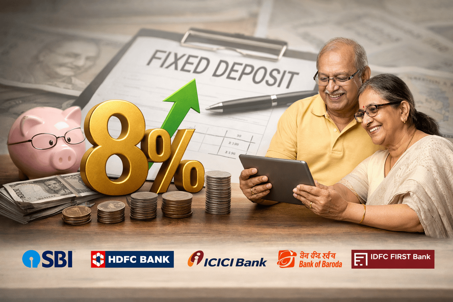 8 Percent FD Rates for Seniors: 5 Banks Offering Amazing Returns