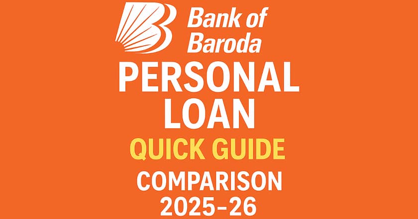 Bank of Baroda Personal Loan | Quick Guide 2025-26