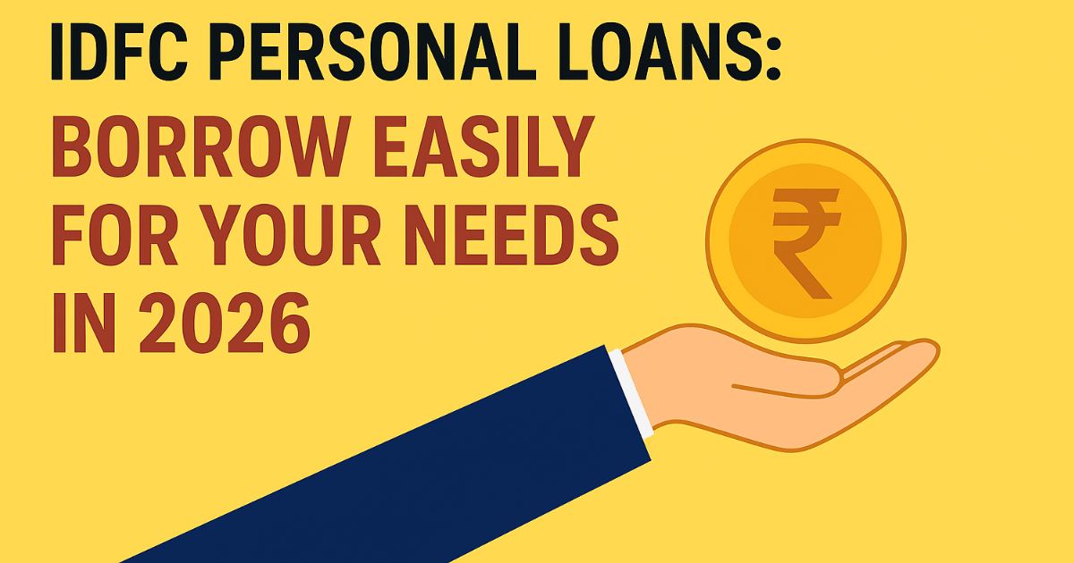 IDFC Personal Loans: Borrow Easily for Your Needs in 2026